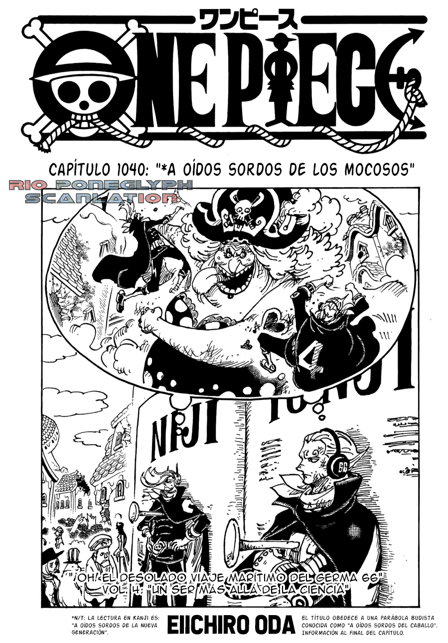 One Piece capítulo 1040 - página 1