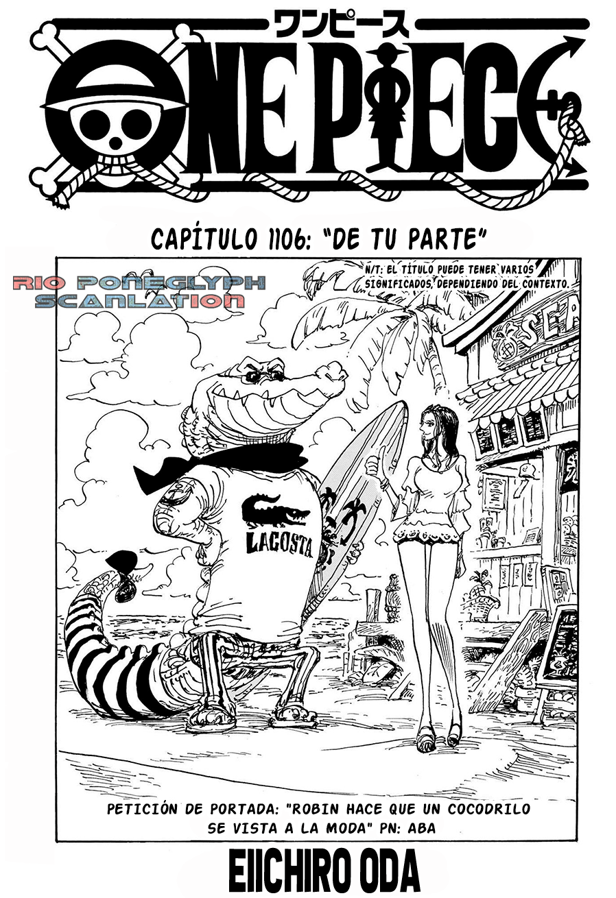 One Piece capítulo 1106 - página 1