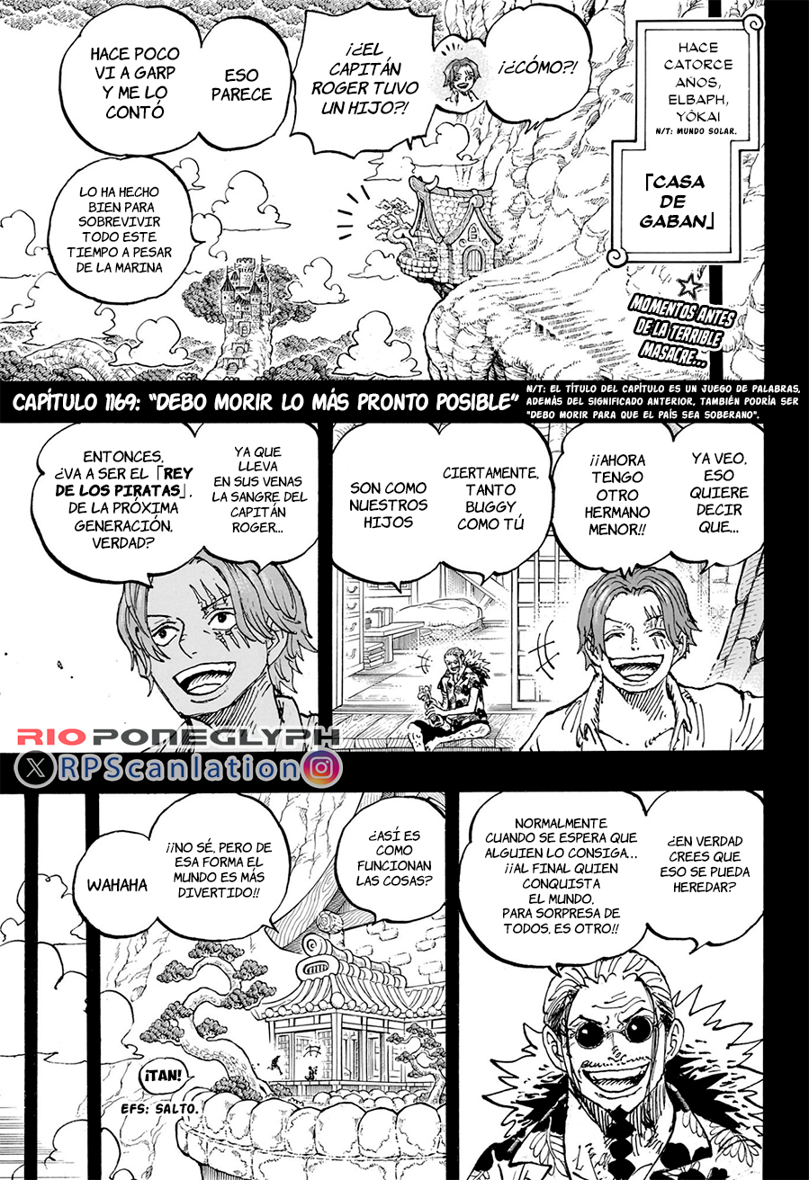 One Piece capítulo 1169 - página 1